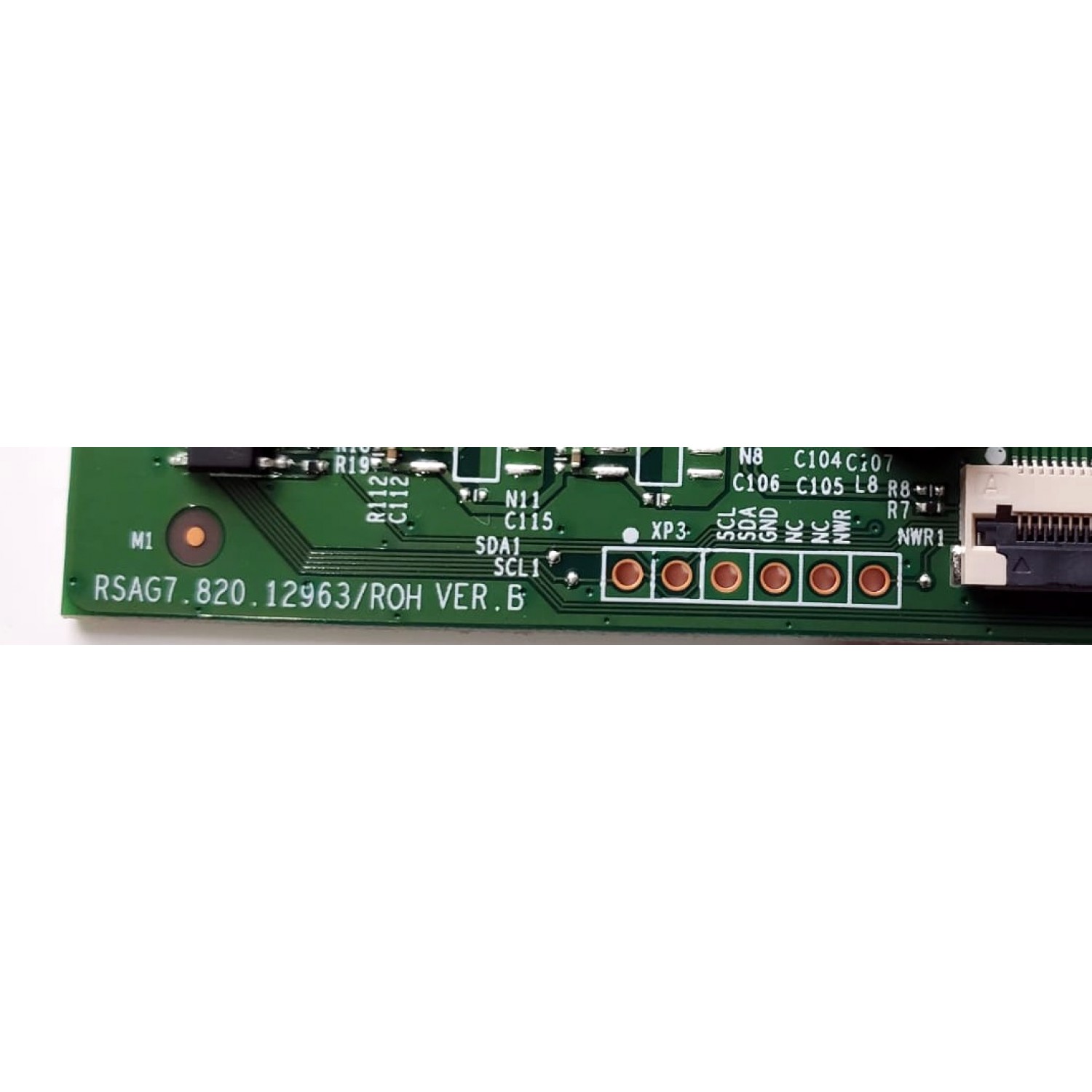 T-CON PARA TV HISENSE / NUMERO DE PARTE 332215 / RSAG7.820.12963/ROH / PANEL HD550H3U51-T0L2\S0\SM\ROH / DISPLAY T550QVN10.8 / MODELO 55U7K - Imagen 3